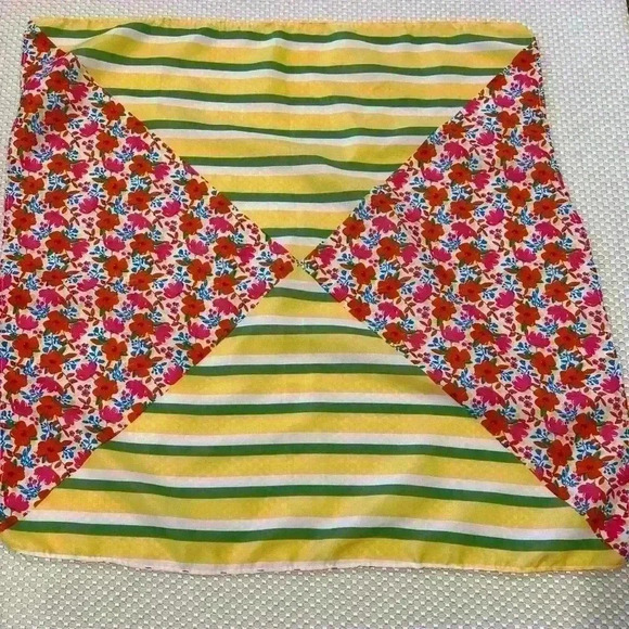 Vintage Bandana floral and stripes - Picture 1 of 4
